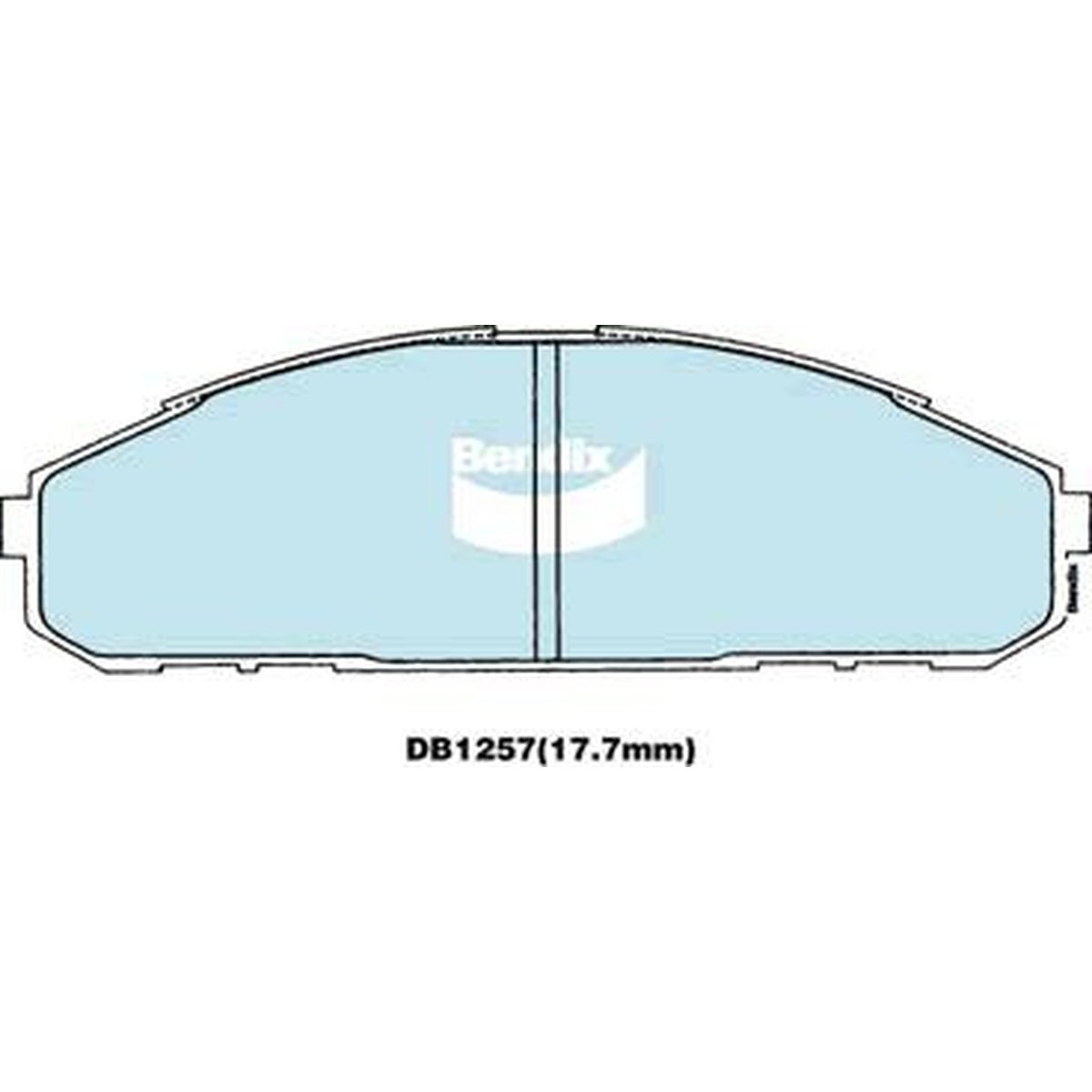 Bendix 4x4 Brake Pad Set Front DB1257 -4WD