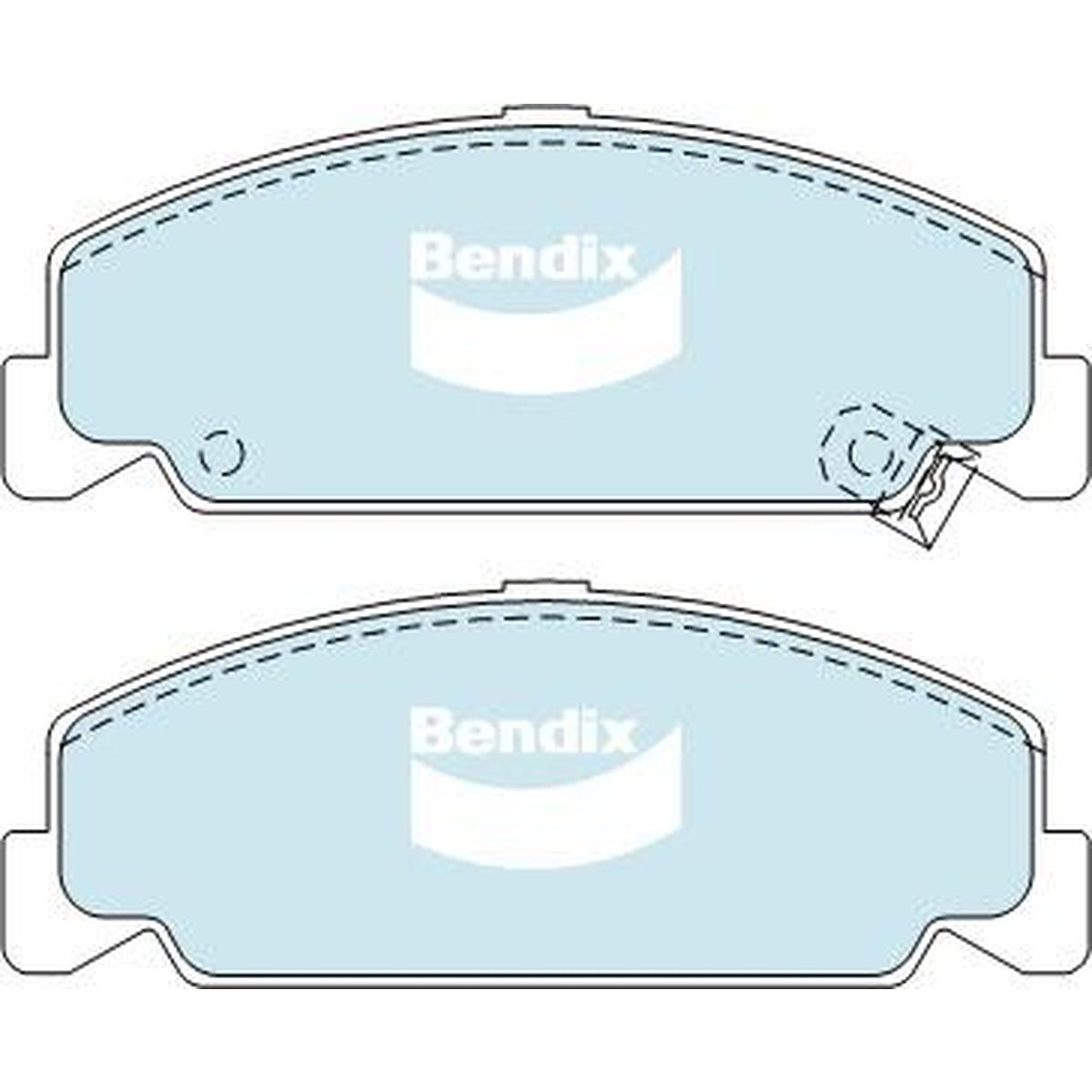 Bendix General CT Brake Pad Set Front DB1259 GCT