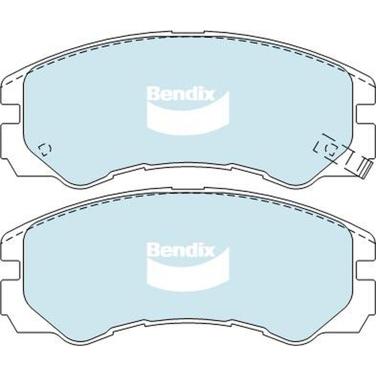 Bendix Heavy Duty Brake Pad Set Front DB1270 HD