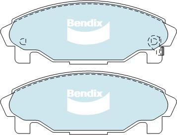 Bendix General CT Brake Pad Set Front DB1271 GCT