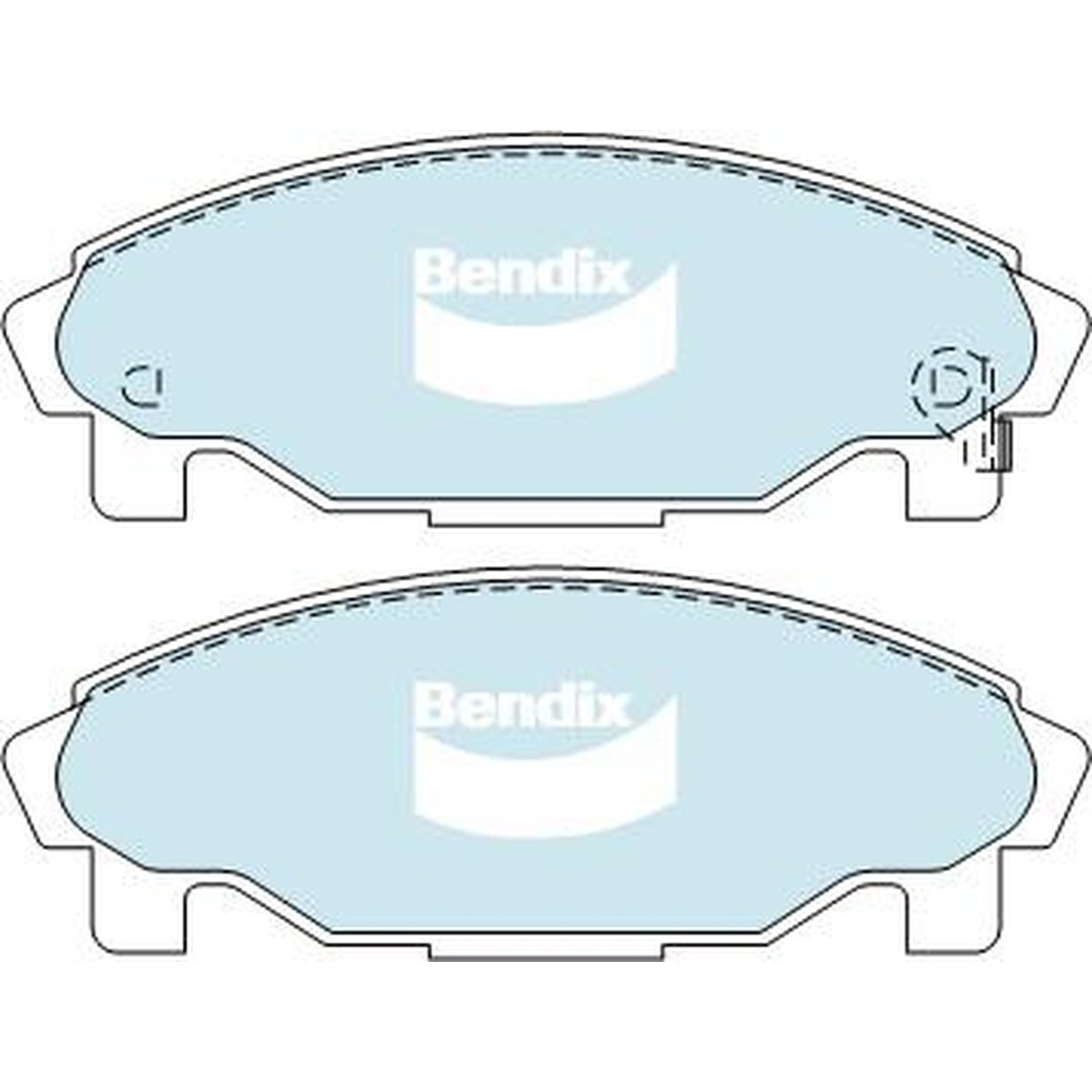 Bendix Protrans Brake Pad Set Front DB1271 PR