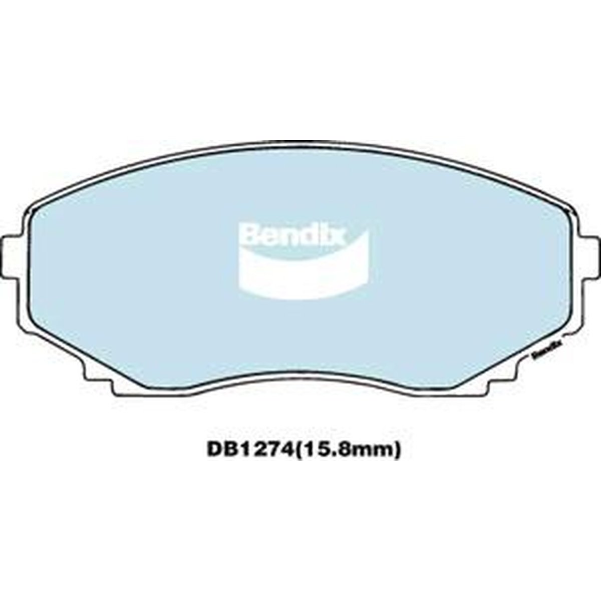 Bendix General CT Brake Pad Set Front DB1274 GCT