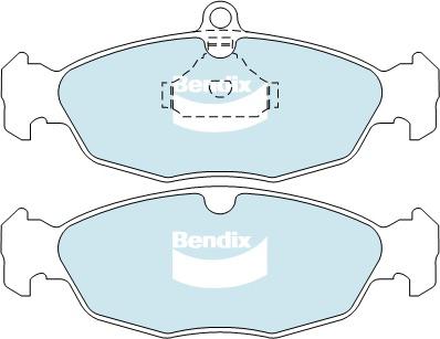 Bendix General CT Brake Pad Set Front DB1275 GCT