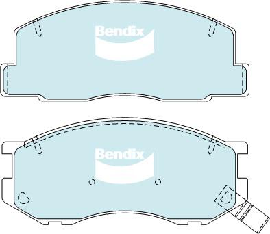 Bendix Protrans Brake Pad Set Front DB1276 PR