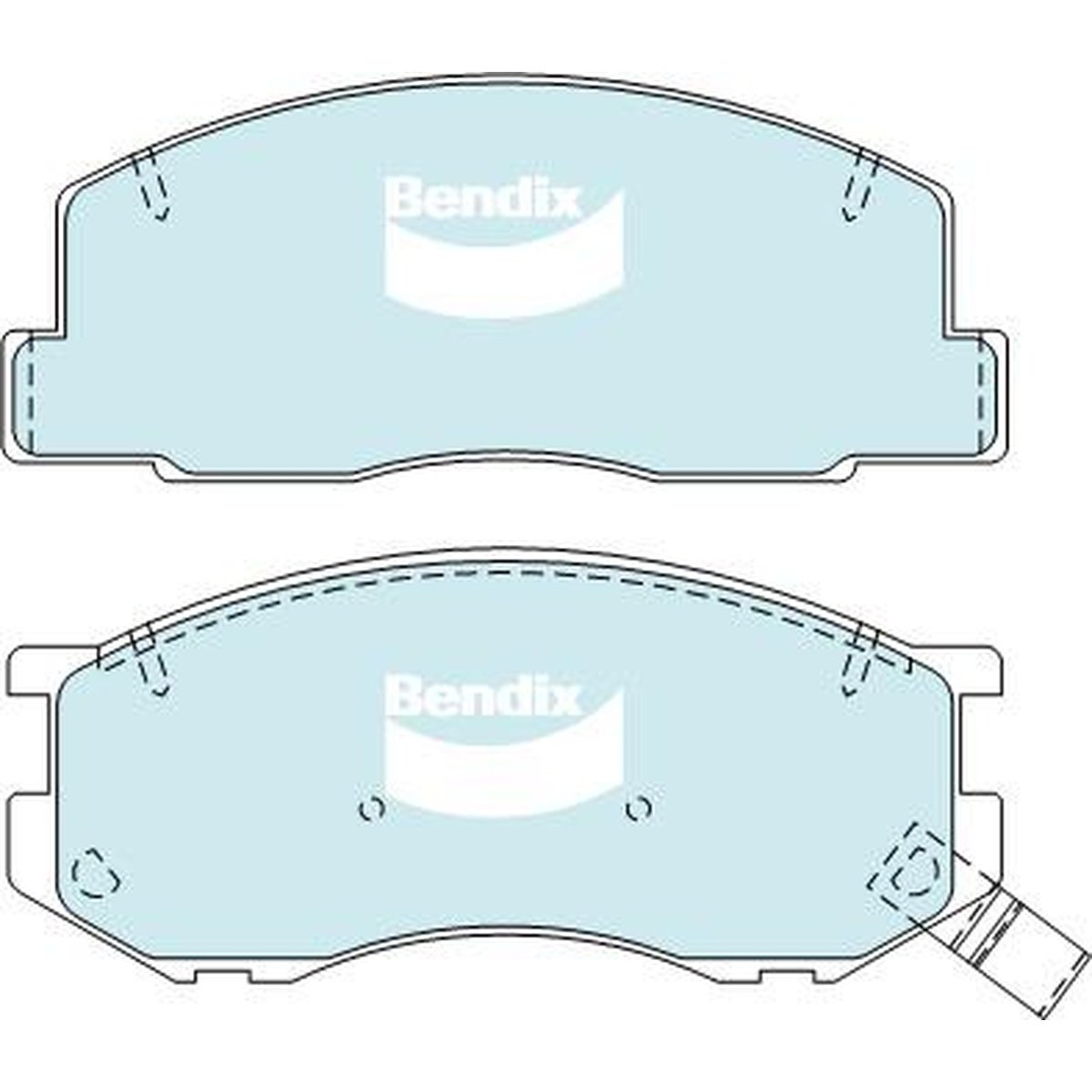 Bendix Heavy Duty Brake Pad Set Front DB1276 HD