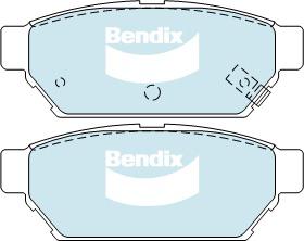 Bendix General CT Brake Pad Set Rear DB1278 GCT