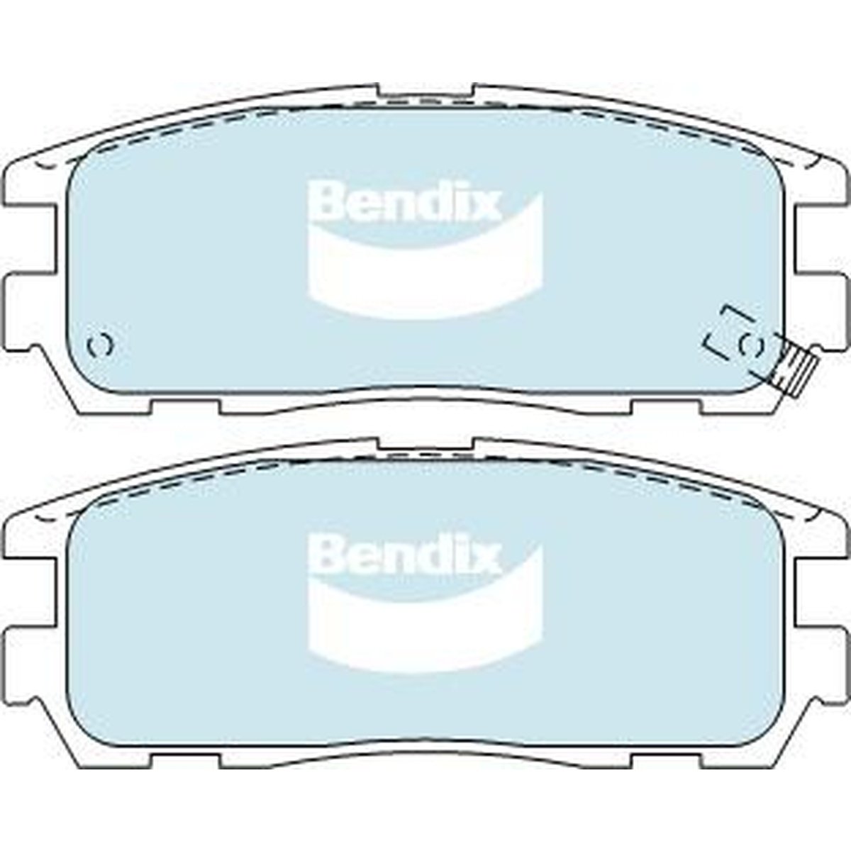 Bendix General CT Brake Pad Set Rear DB1280 GCT