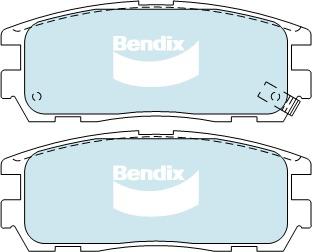 Bendix 4x4 Brake Pad Set Rear DB1280 -4WD