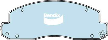 Bendix 4x4 Brake Pad Set Front DB1293 -4WD