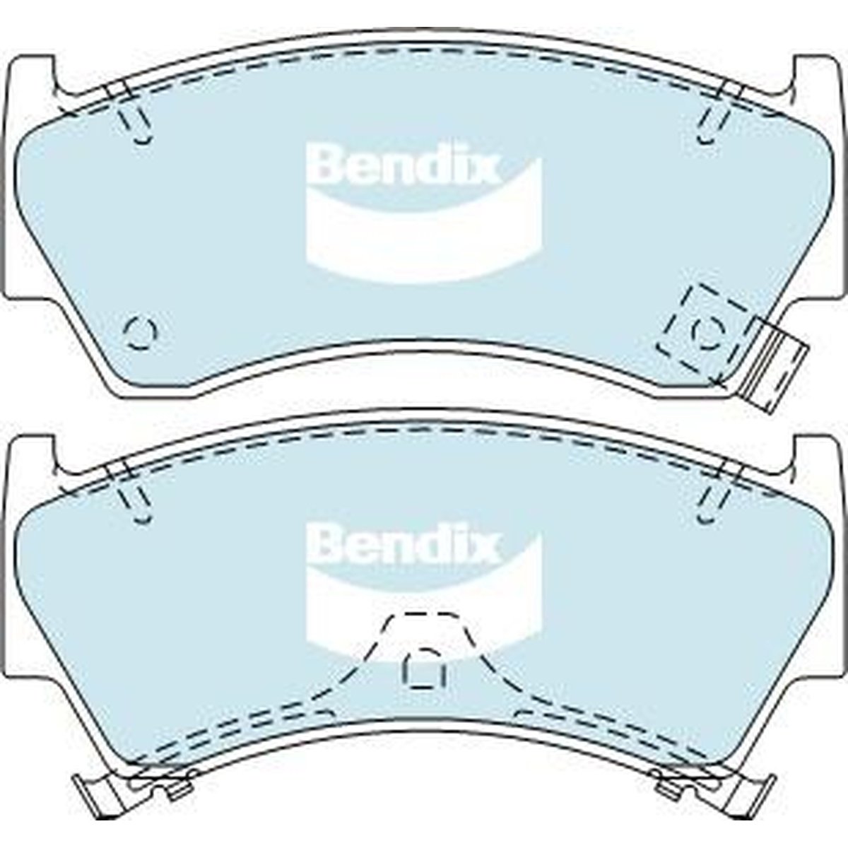 Bendix General CT Brake Pad Set Front DB1302 GCT