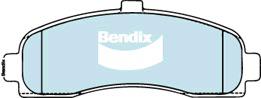 Bendix General CT Brake Pad Set Front DB1307 GCT