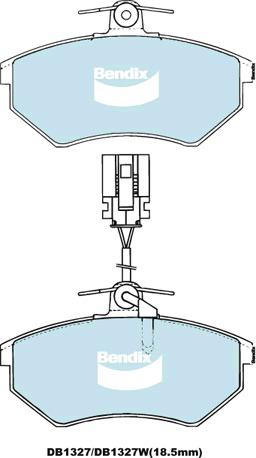 Bendix General CT Brake Pad Set Front DB1327 GCT