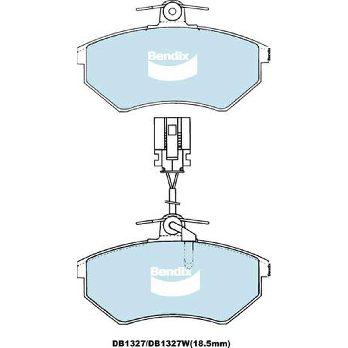 Bendix EURO Brake Pad Set Front DB1327 EURO+