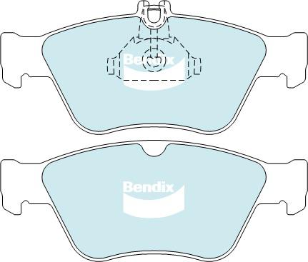 Bendix Heavy Duty Brake Pad Set Front DB1330 HD