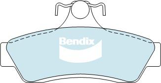 Bendix Heavy Duty Brake Pad Set Rear DB1332 HD