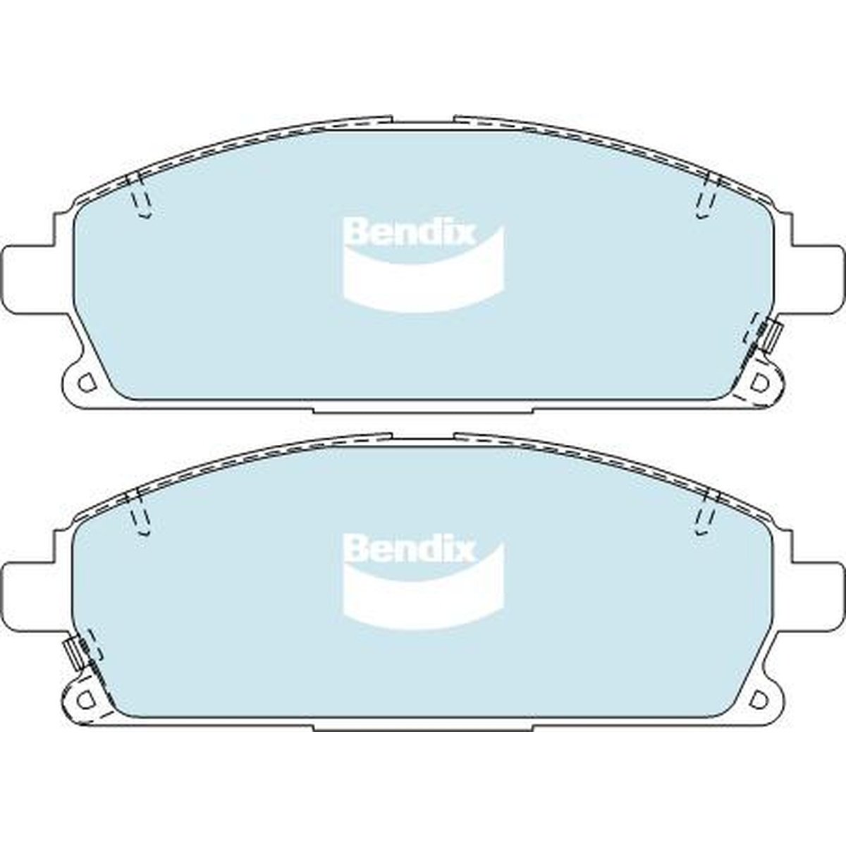 Bendix 4x4 Brake Pad Set Front DB1333 -4WD