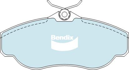 Bendix 4x4 Brake Pad Set Front DB1336 -4WD