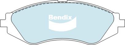 Bendix General CT Brake Pad Set Front DB1347 GCT
