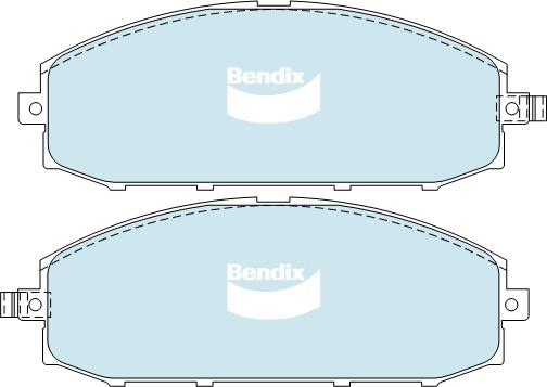 Bendix Ultimate 4WD Brake Pad Set Front DB1361 ULT4WD