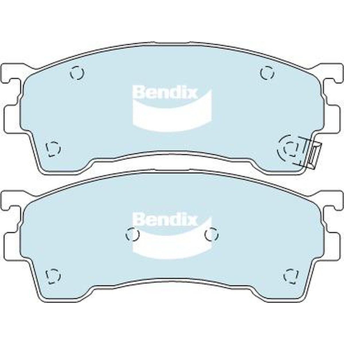 Bendix General CT Brake Pad Set Front DB1362 GCT