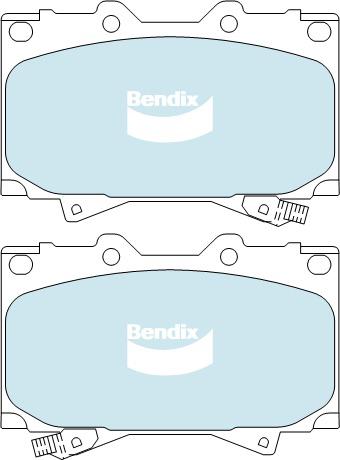 Bendix 4x4 Brake Pad Set Front DB1365 -4WD