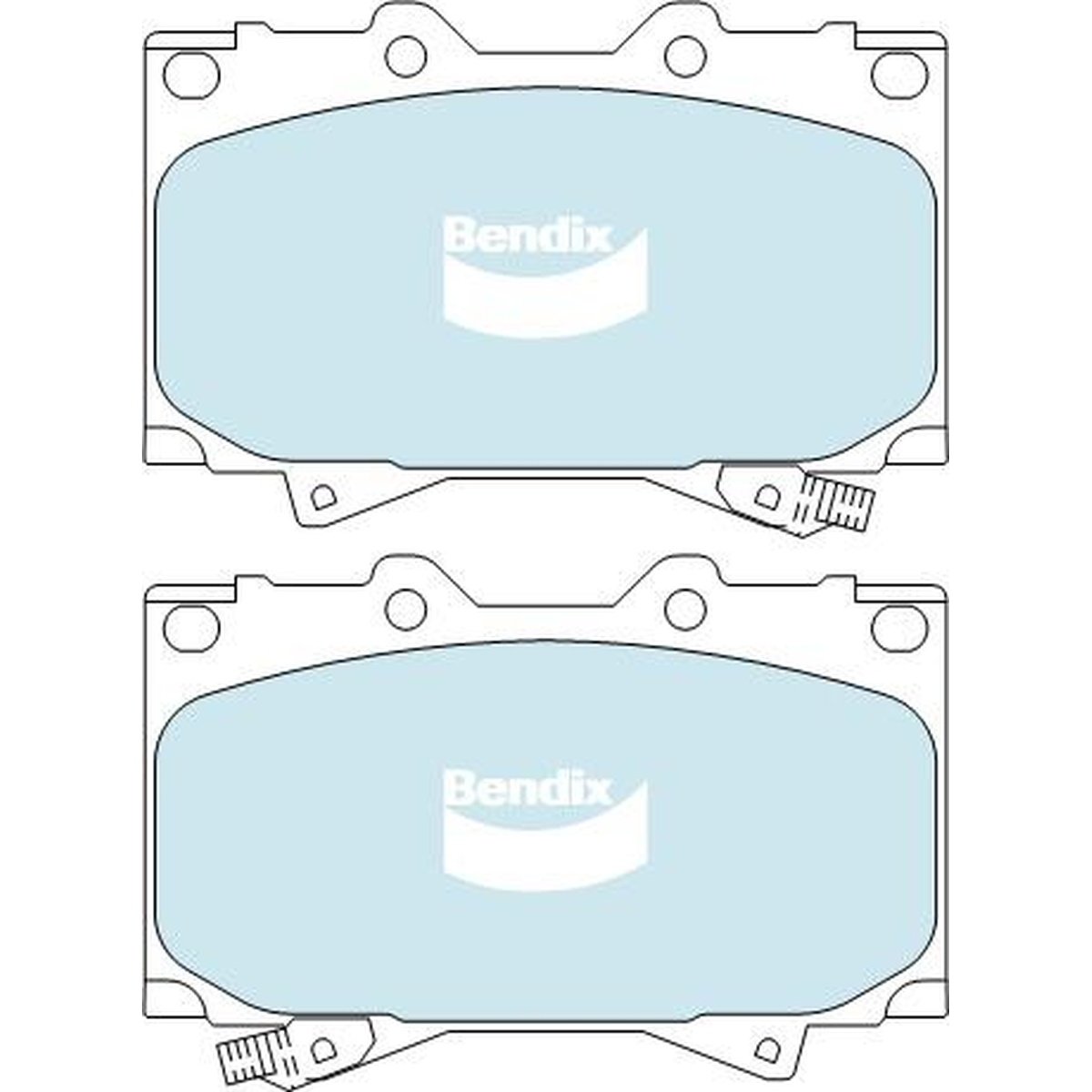 Bendix Heavy Duty Brake Pad Set Front DB1365 HD