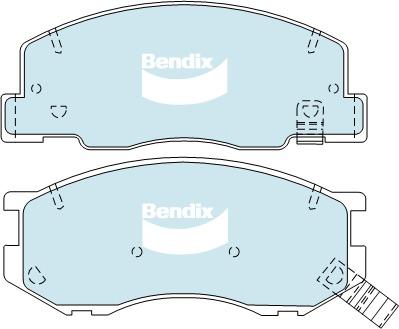 Bendix Heavy Duty Brake Pad Set Front DB1372 HD