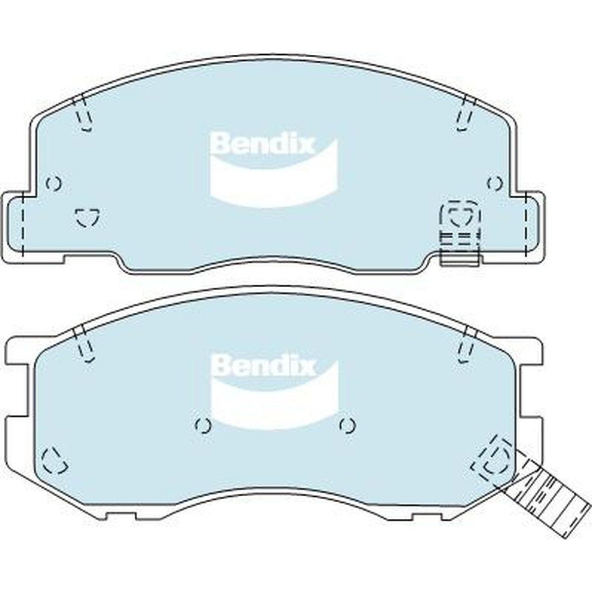 Bendix General CT Brake Pad Set Front DB1372 GCT