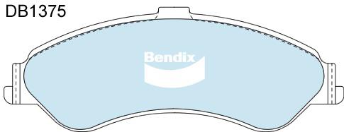 Bendix General CT Brake Pad Set Front DB1375 GCT