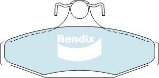 Bendix SRT Brake Pad Set Rear DB1376 SRT