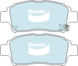 Bendix General CT Brake Pad Set Front DB1378 GCT
