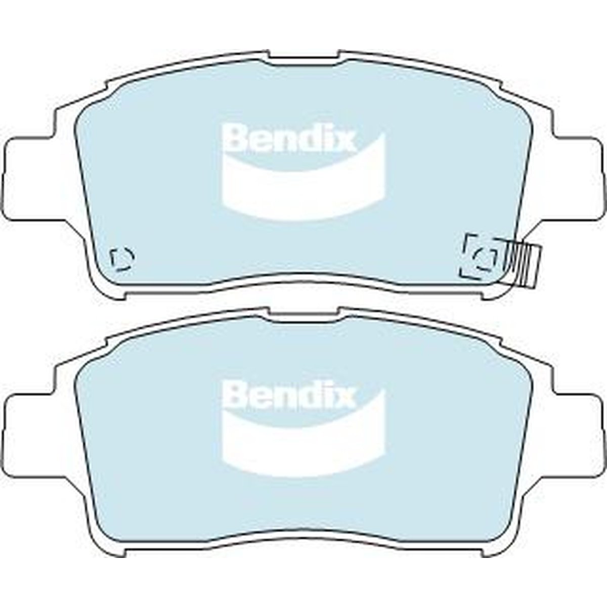 Bendix Heavy Duty Brake Pad Set Front DB1378 HD
