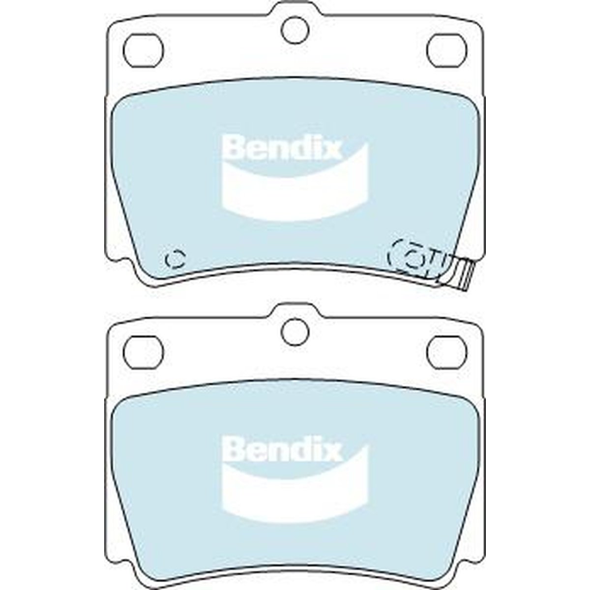 Bendix Heavy Duty Brake Pad Set Rear DB1390 HD
