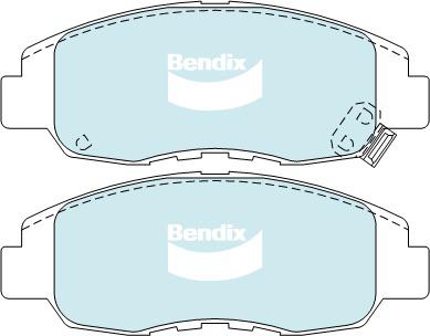 Bendix General CT Brake Pad Set Front DB1391 GCT