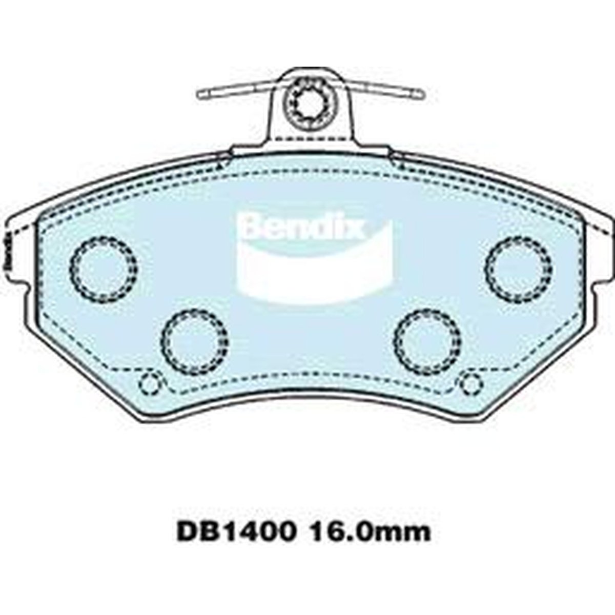 Bendix EURO Brake Pad Set Front DB1400 EURO+
