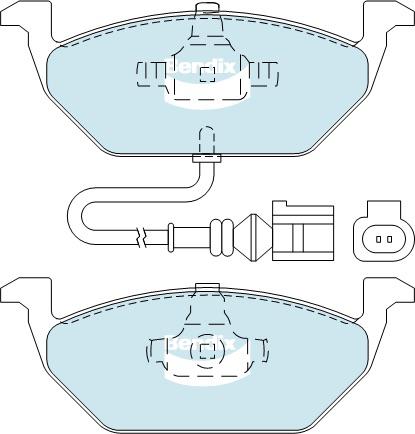 Bendix EURO Brake Pad Set Front DB1405 EURO+