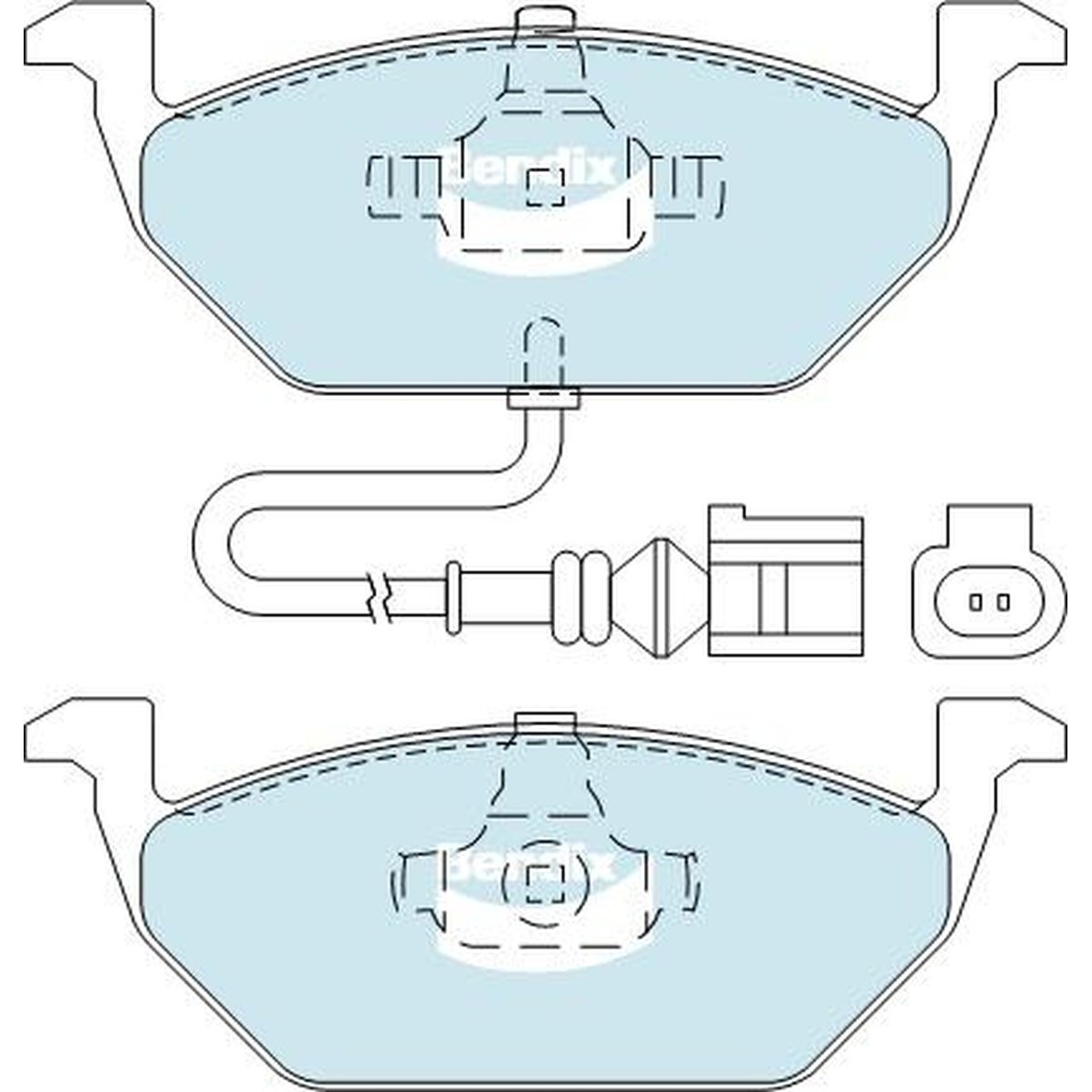 Bendix Protrans Brake Pad Set Front DB1405 PR