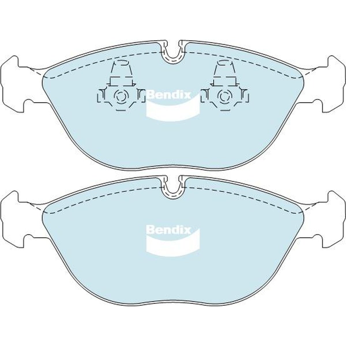 Bendix EURO Brake Pad Set Front DB1408 EURO+