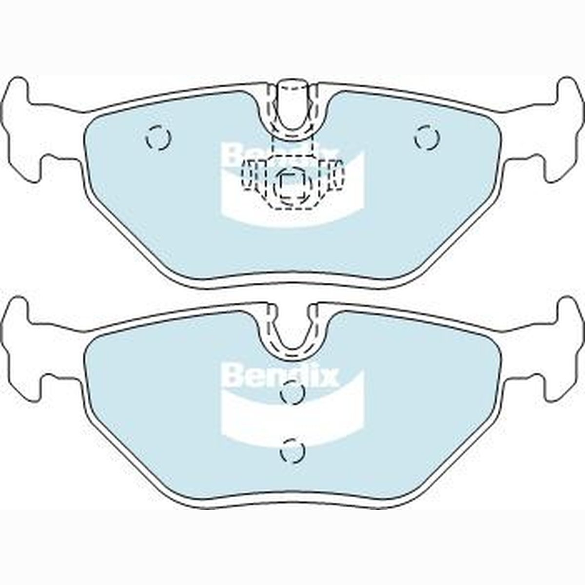 Bendix Protrans Brake Pad Set Rear DB1415 PR