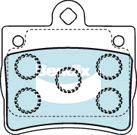 Bendix EURO Brake Pad Set Rear DB1418 EURO+