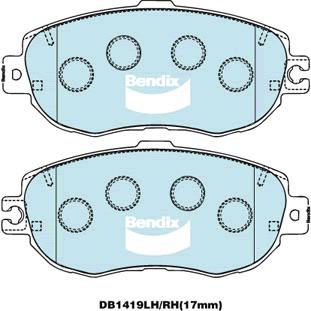 Bendix General CT Brake Pad Set Front DB1419 GCT