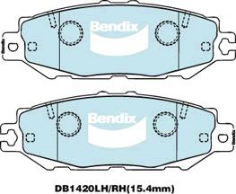 Bendix General CT Brake Pad Set Rear DB1420 GCT