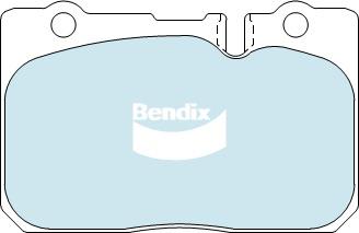 Bendix General CT Brake Pad Set Front DB1421 GCT