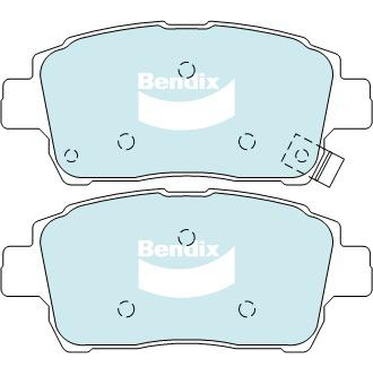 Bendix Heavy Duty Brake Pad Set Front DB1422 HD
