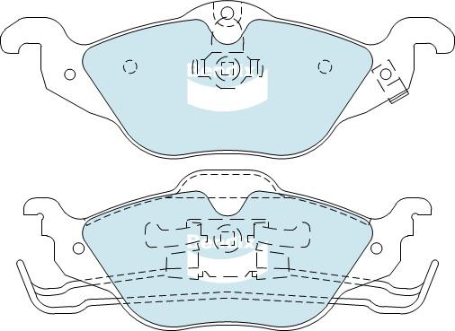 Bendix Heavy Duty Brake Pad Set Front DB1424 HD