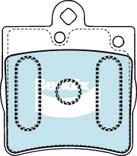 Bendix EURO Brake Pad Set Rear DB1428 EURO+