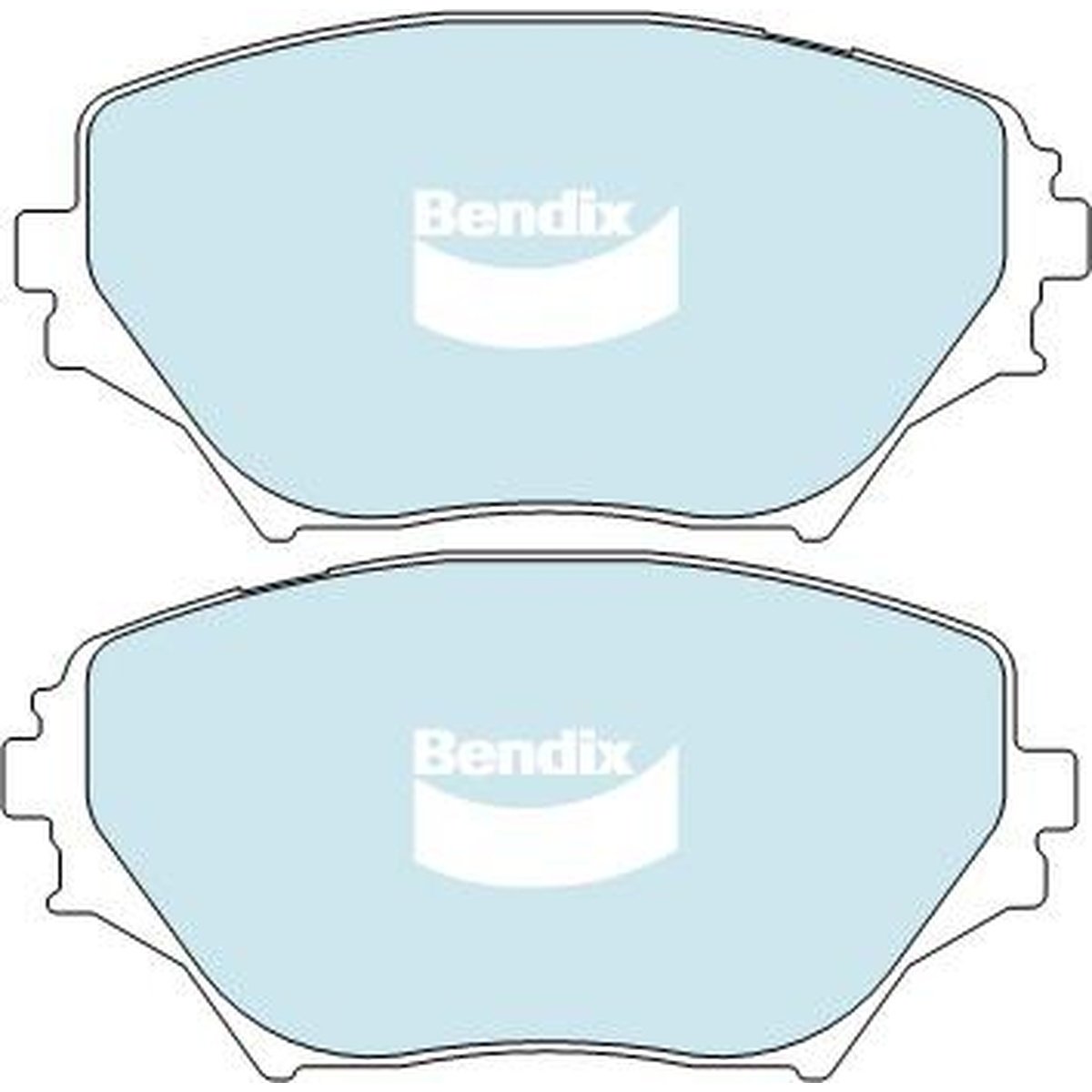 Bendix 4x4 Brake Pad Set Front DB1432 -4WD