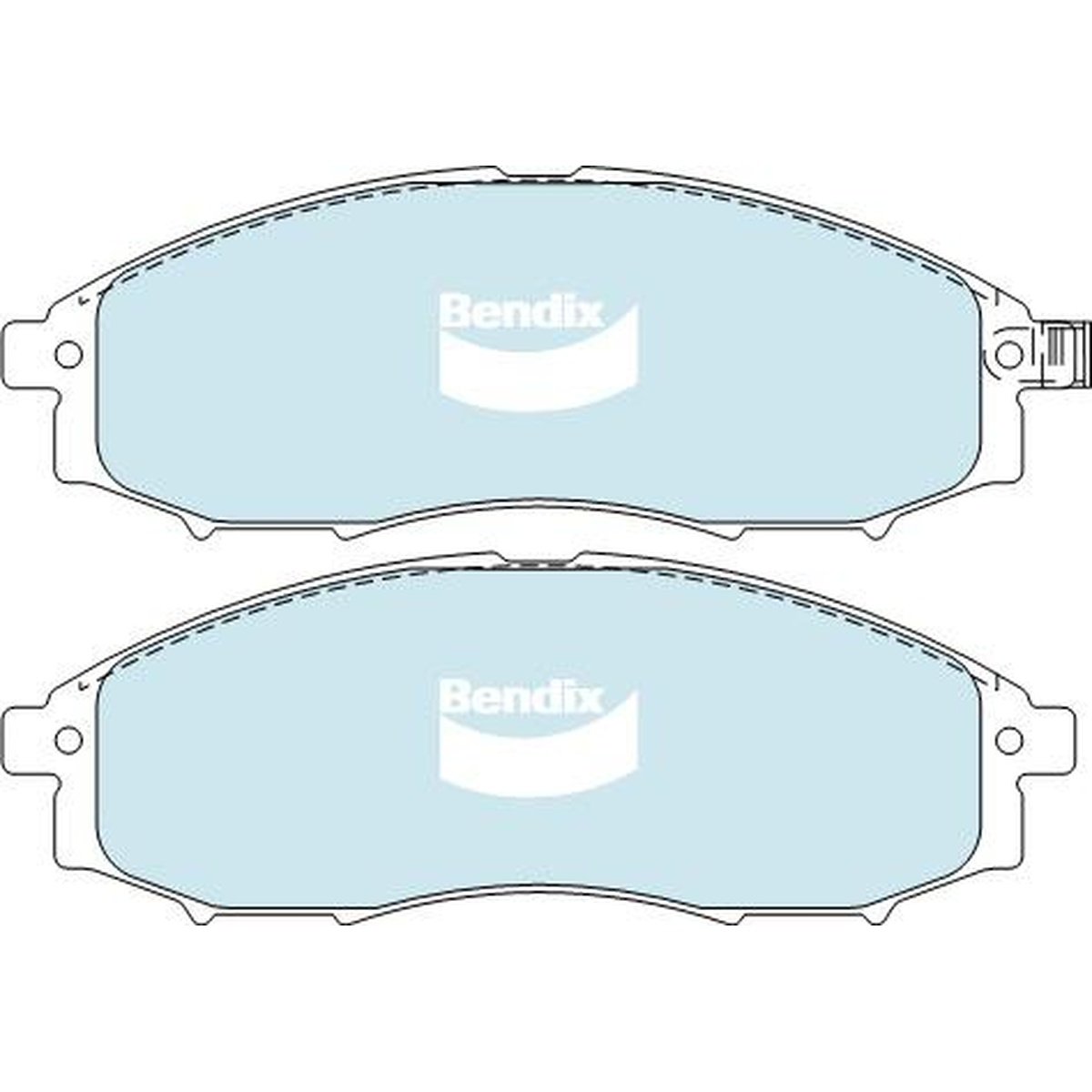 Bendix 4x4 Brake Pad Set Front DB1439 -4WD