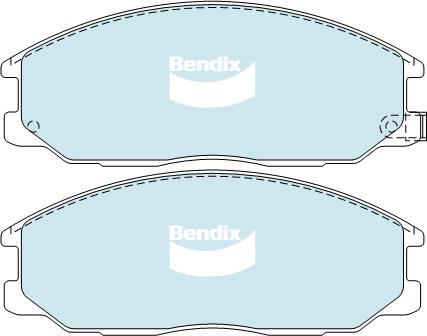 Bendix 4x4 Brake Pad Set Front DB1450 -4WD