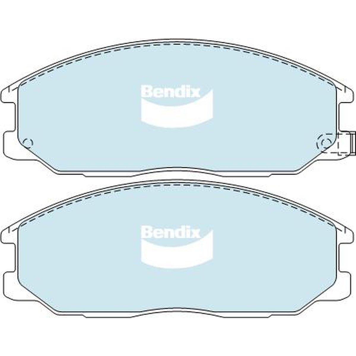 Bendix 4x4 Brake Pad Set Front DB1450 -4WD